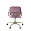 Chaise de bureau rose en cuir fleur-2080391601