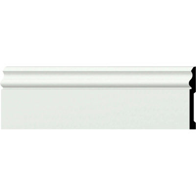 Endurathane Aberdeen Baseboard Moulding, 5 1/2"H x 5/8"P x 94 1/2"L, Factory Primed (8-Pack)