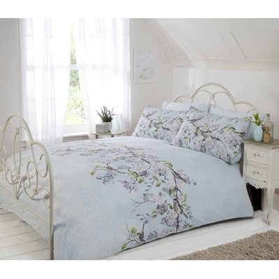 Brody Cotton Blend Floral Duvet Cover with Pillowcases Included