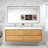 Azden 70.6" Wall-Mounted Double Bathroom Vanity Set-907666601