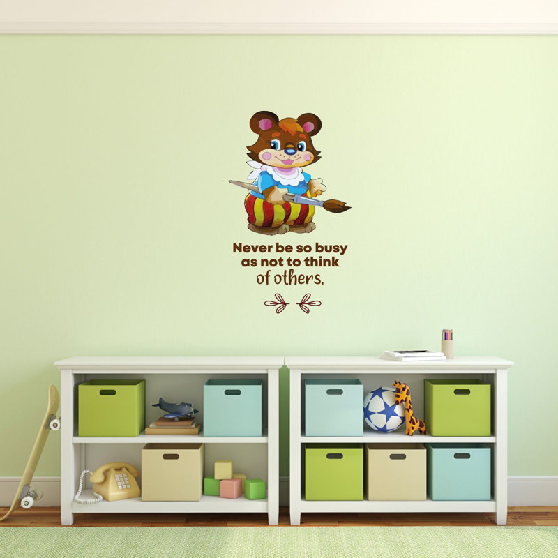 Text & Numbers Wall Decal, 10" H x 8" W