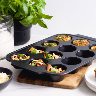 GreenPan Non-Stick Steel Muffin Pan with Lid