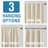 Faux Linen 100% Blackout Curtains for Bedroom Thermal Insulated Textured Linen Look Curtain Back Tab/Rod Pocket/Hook Belt Draperies 2 Panels-1136839615-1136839618