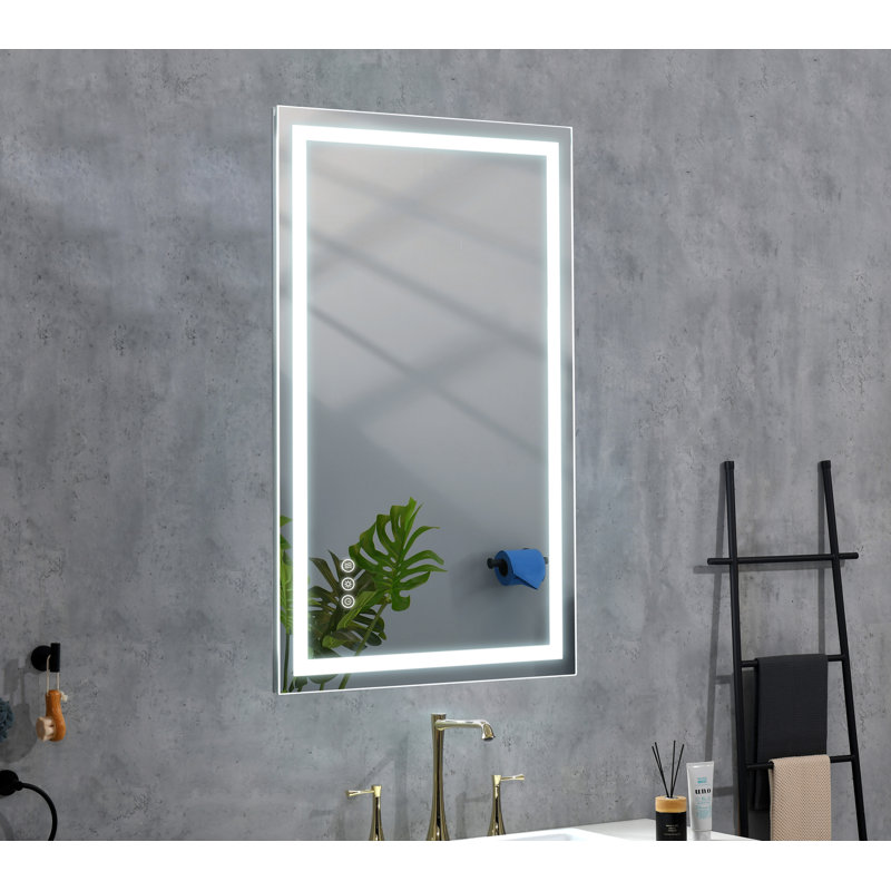 LED Bathroom Mirror 36  "x 24  " with Front and Backlight