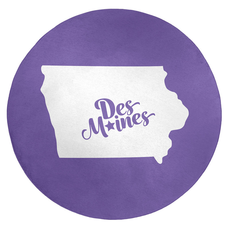 Tapis en poly-chenille des moines iowa