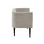 Banc d'appoint en velours crème, pieds en bois massif, banc à couper le souffle Home Velvet