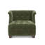 Scroll Arm Occasional Chair, Mocha-1406729918