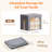 Clothes Storage Box With Metal Frame, Stackable Storage Box, Foldable Clothes Storage Box With Lid, 40L Storage Bag Fabric Box Organizer With Clear Window And Zipper And Sturdy Handle, 4 Pack
