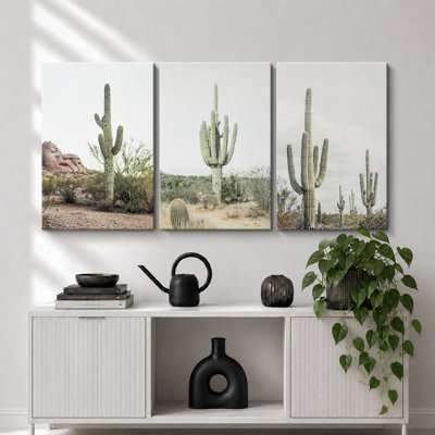 «Cactus Desert», Boho Southwest Landscape