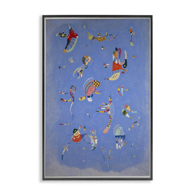 Kandinsky Sky Blue Painting  Framed Giclee Art by one1000paintings