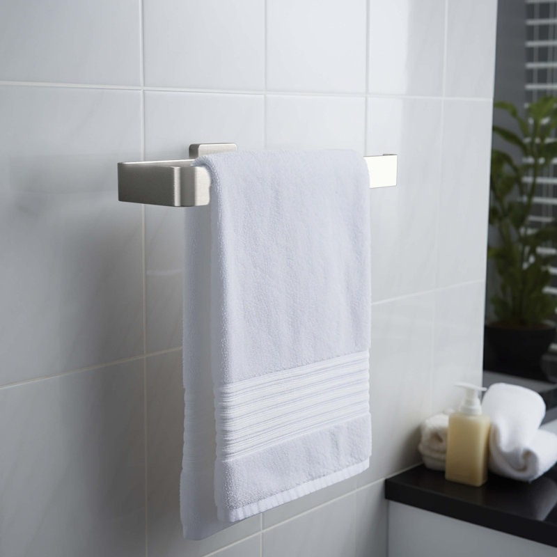 Blaze 10 inch Bathroom Towel Bar, Nickel brossé