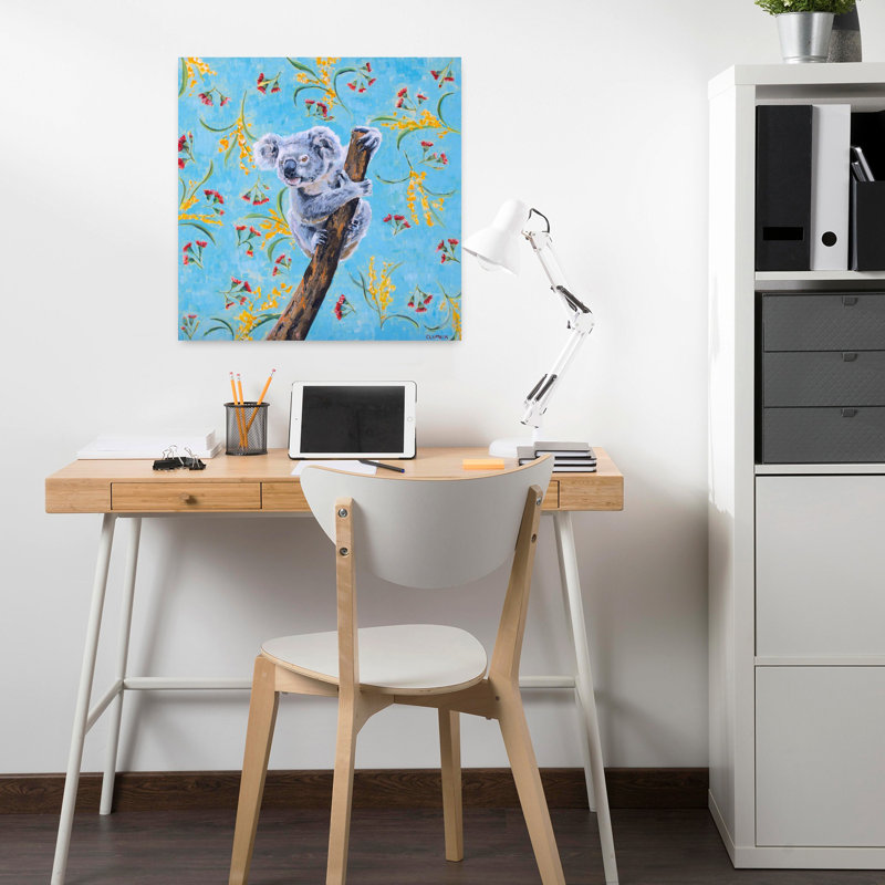 Koala, art animalier contemporain, 18" H x 18" W