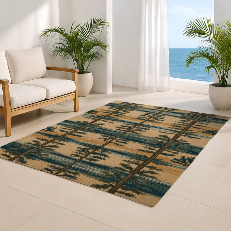Tapis d'intérieur et d'extérieur brun Nature, Rectangulaire 3 pi x 5 pi