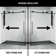Elan E-class 46" W x 34" D x 76" H Sliding Frameless Shower Enclosure with 3/8" Clear Glass