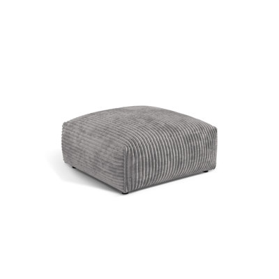 Carlens 106cm Wide Solid Colour Pouffe Ottoman