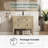 Wilce Meltiva Single Sink Bathroom Vanity With Solid Surface Composite Top-1382869770-1402696346
