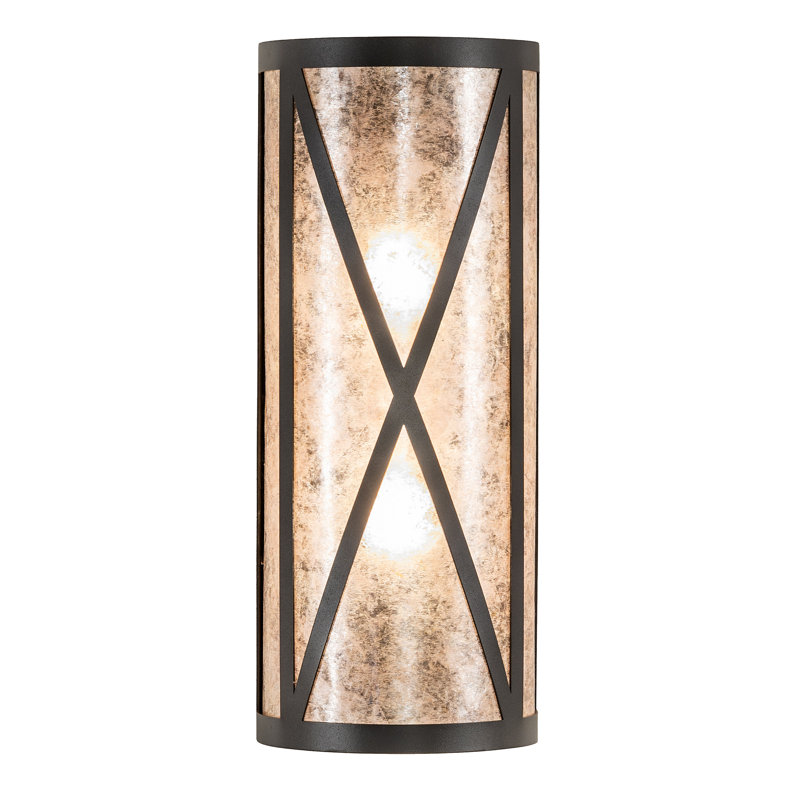 Rustic Lodge 2 - Light Flush Mounted Sconce, Worught Iron