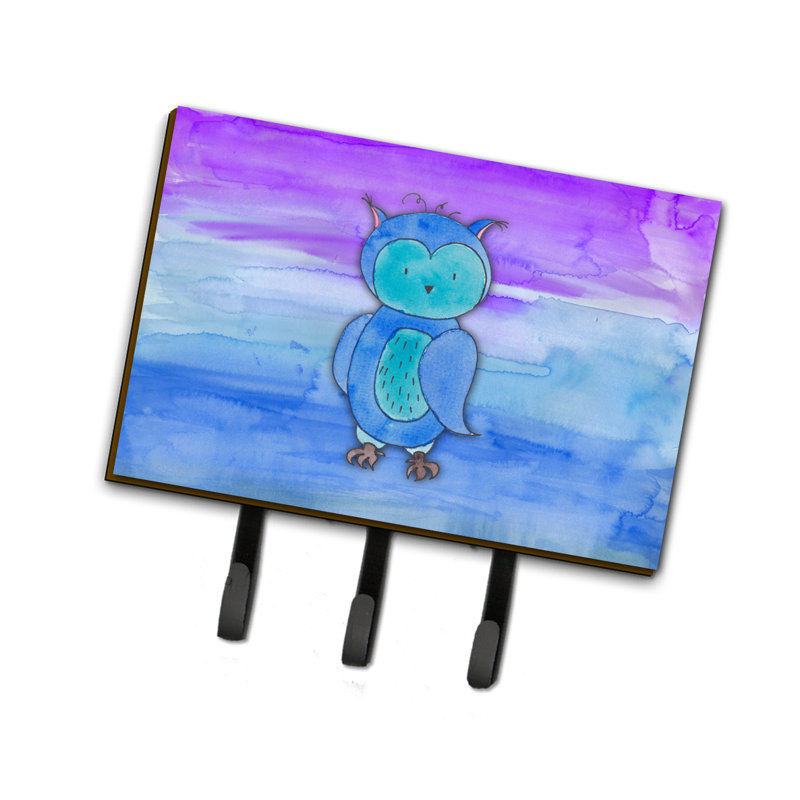 Garde-hibou ou porte-clé aquarelle Tarah