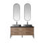 Ensemble de meuble-lavabo double 60 "avec miroir Nord