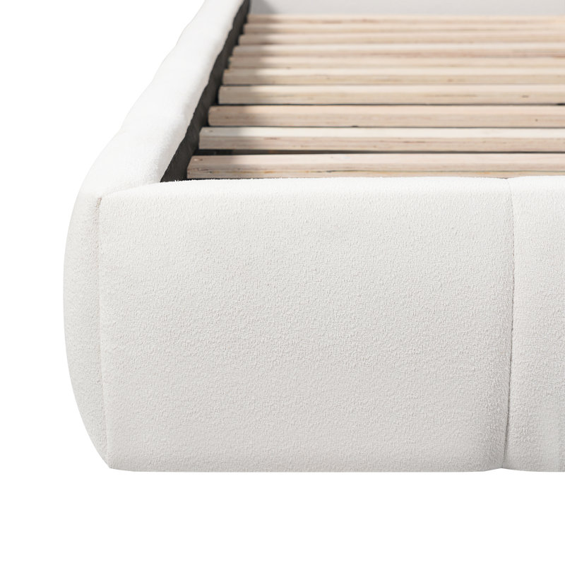 Lit plateforme tapissier Minimalist, Grand lit