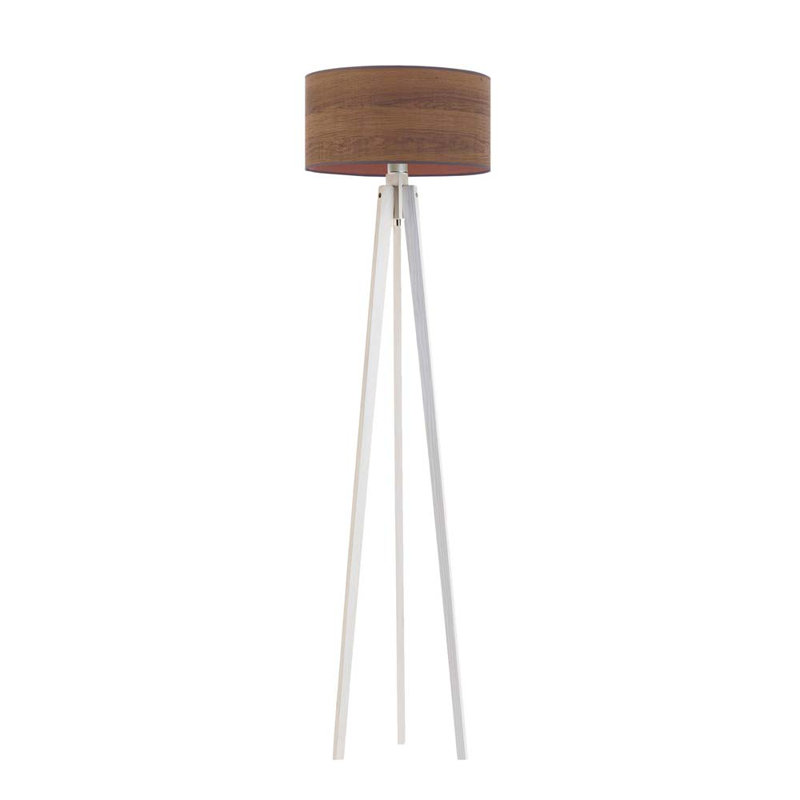 Wilburn 149cm Tripod Floor Lamp, White, Rustic