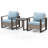 Creal Wicker 2 - Person Patio Conversation Set with Cushions-2114650590