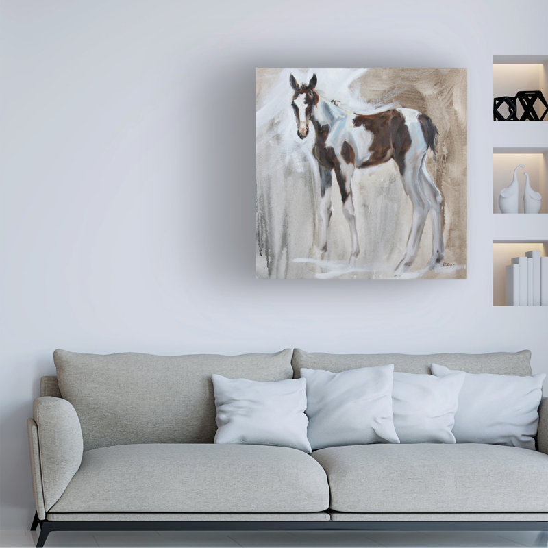 «Tiggs On Canvas» par Renee Gould, reproduction, H 14 po x l 14 po x P 2 po