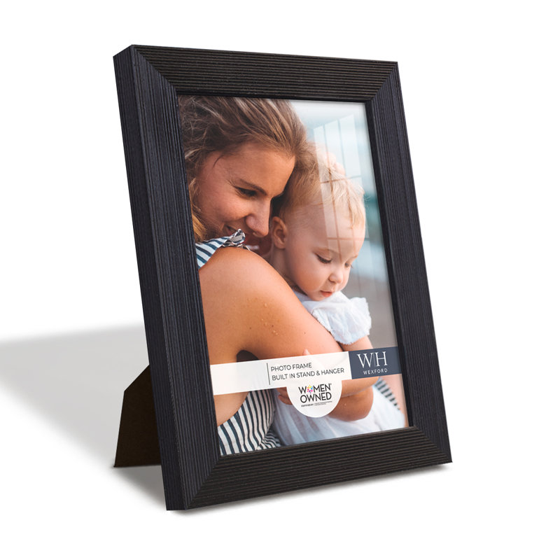 Black Wood Picture Frame - Set of 8, 5" x 7"