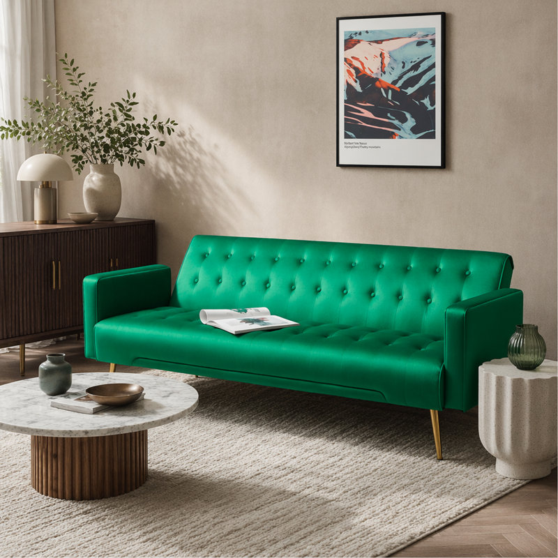 SOFA BED - GREEN
