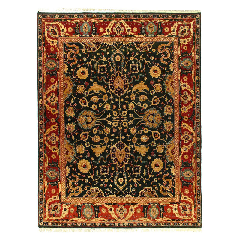 Oriental Area Rug in Green
