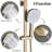 2-Function Button Bathtub Faucet Set With Square Handheld Sprayer-117993055
