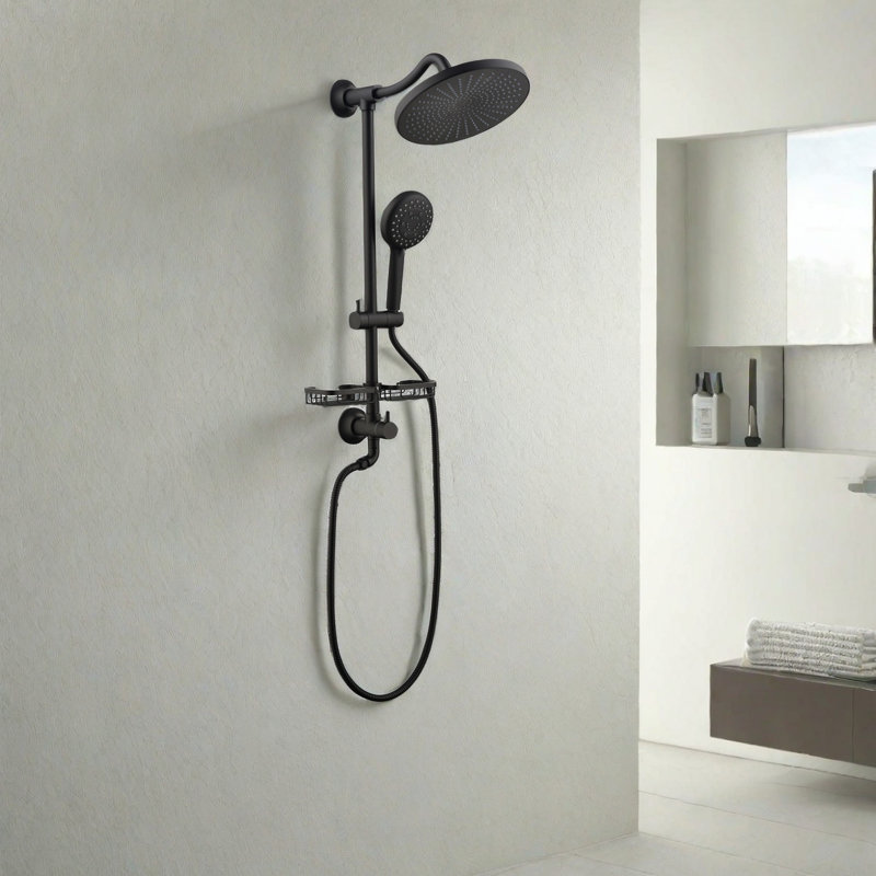 Système de douche complet avec barre coulissante