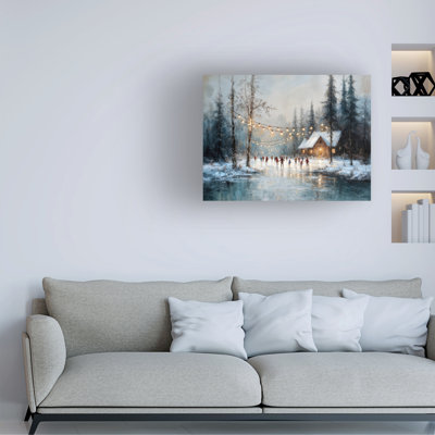 Art mural sur toile tendue - Imagine It Images «Ice Skating 2», décoration murale pour le salon, la chambre à coucher ou le bureau - 18 x 24