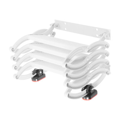 4 Steps Wall Mounted Retractable Folding Ladder