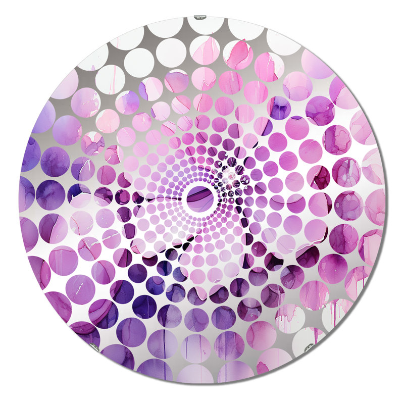 Miroir décoratif à cercles concentriques Nelsonville, 31,4 po x 31,4 po