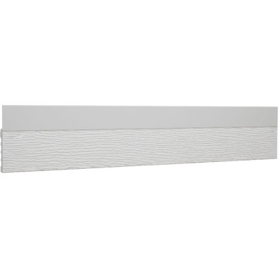 2 in. H x 7/16 in. P x 84 in. L, TrueCraft PVC Garage Door Stop Moulding, White