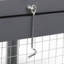 Cage à lapin pliante avec portes verrouillables et piquets de sol