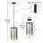 Hattan 8"W Silver Cutout Drum Pendant Light