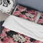 Ensemble de housse de couette à motif floral damassé rose-1477872239