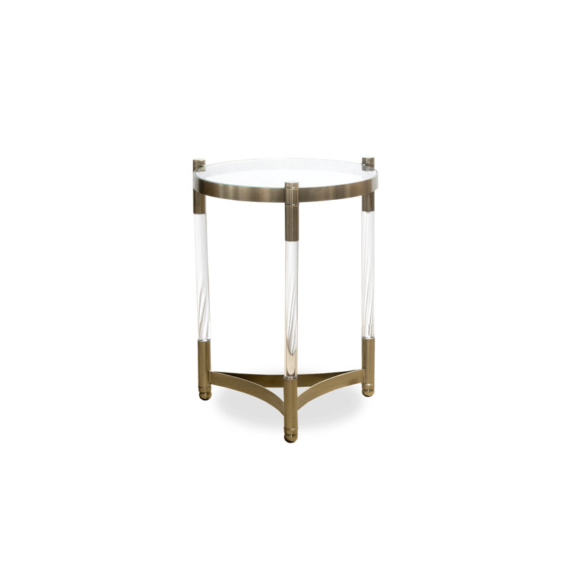 Lanti Glass Top End Table