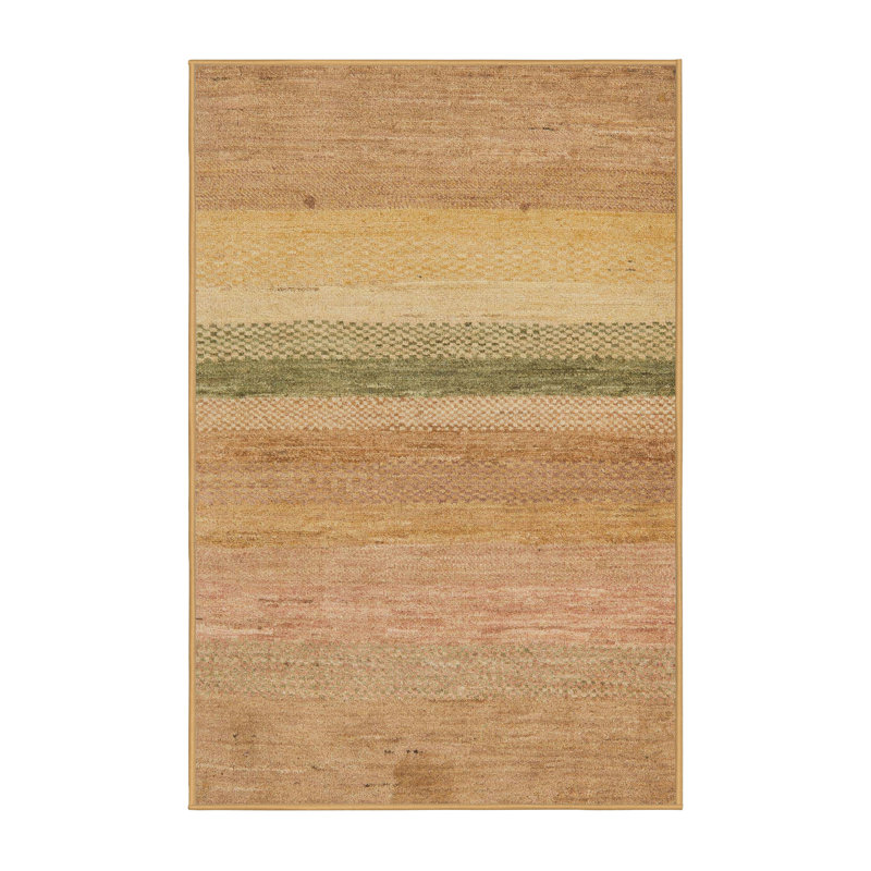 Abstract Indoor Rug, Rectangle 2' x 4'