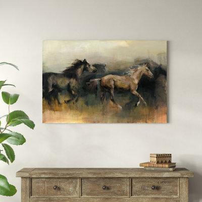 "Roaming The West" by Marilyn Hageman UV-Resistant Mixed Media Painting Print