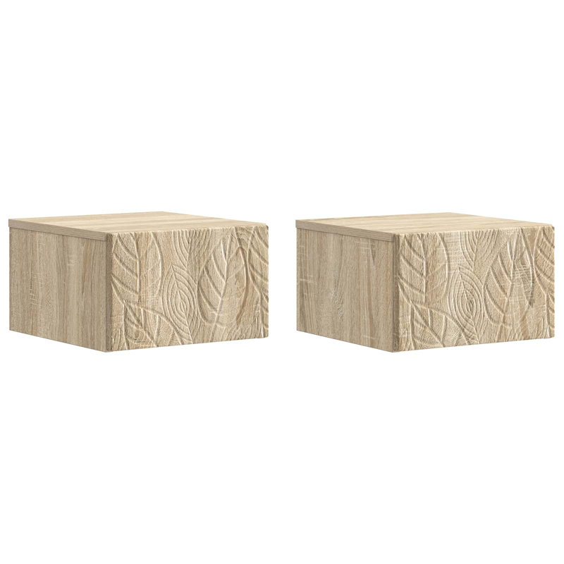 34.5 cm W Bedside Table, Sonoma Oak