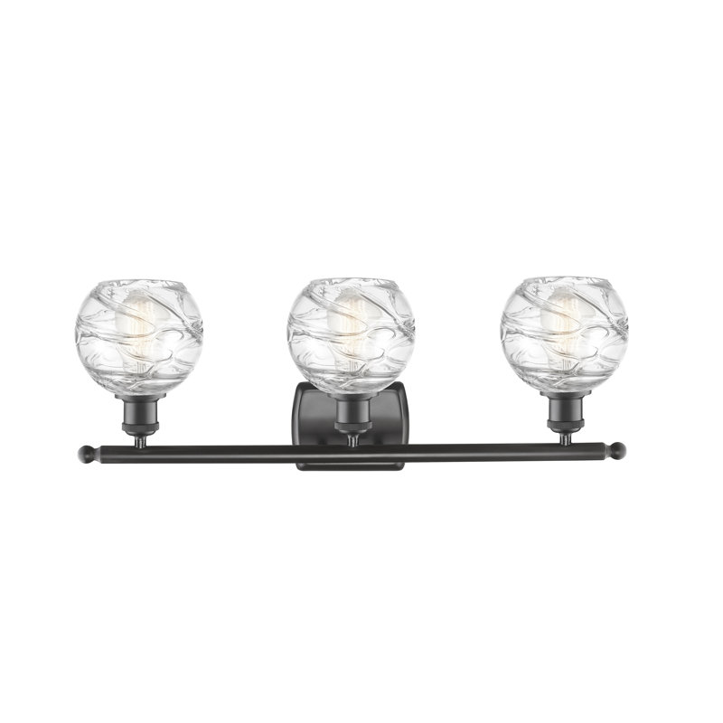 Éclairage pour meuble-lavabo à intensité variable Halvorson, Ampoule incandescente rétro de 60 watts, Bronze huilé
