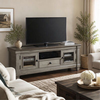 TV Stand with Drawer Storage Cabinets, Wooden Console Table for Living Room