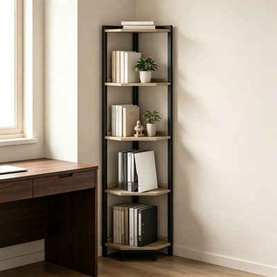 Tablette d'angle, bibliothèque d'angle, tablette verticale