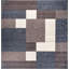 Tapis bleu touffeté à motif géométrique Allyne-1259850379