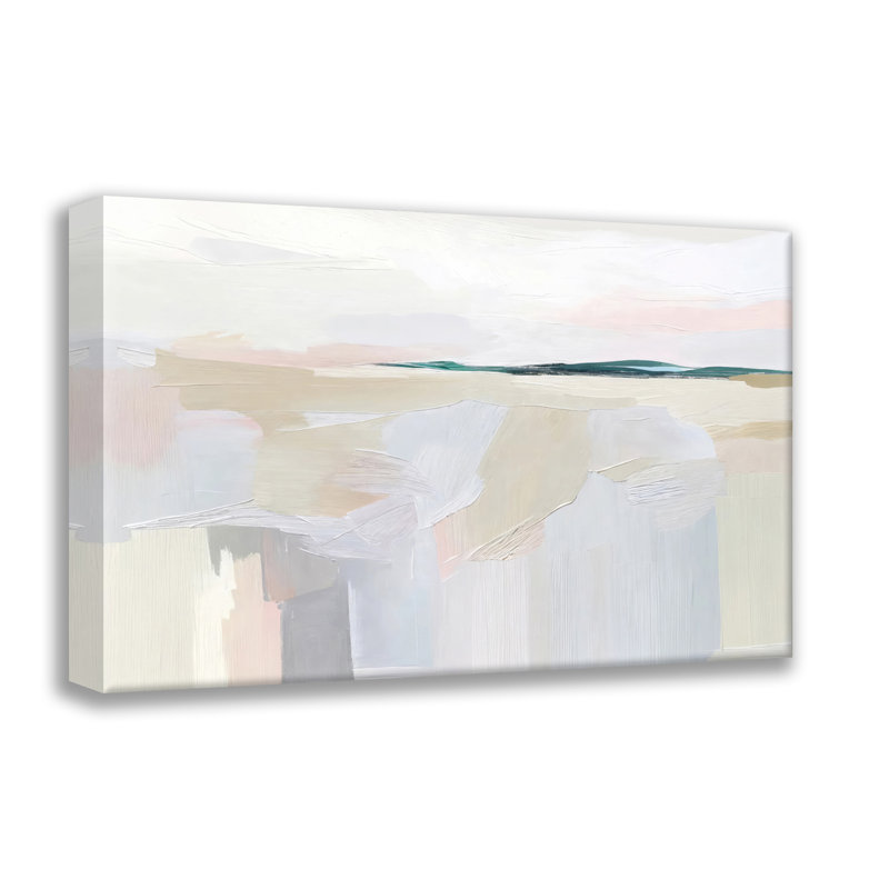 Abstrait-paysage-1 estampe numérique sur toile tendue avec châssis, H 26 po x l 32 po
