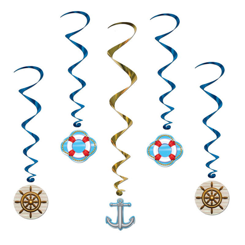 Tourbillons de bateau de croisière - 3 pi 4 po - paquet de 6