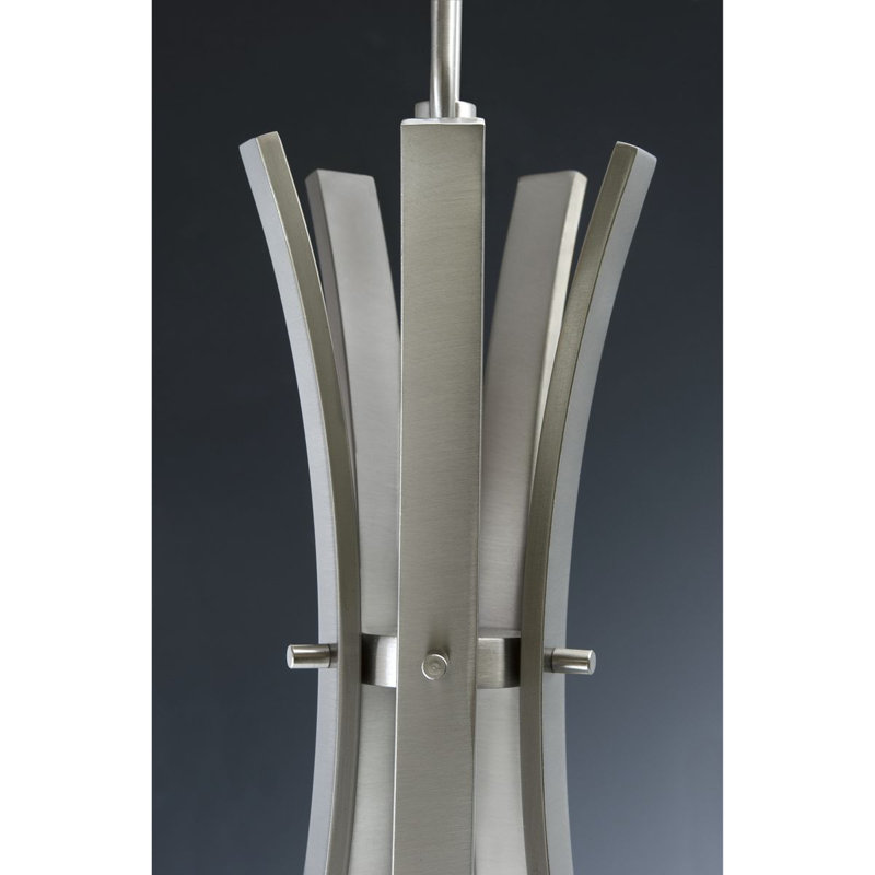 Lustre classique / traditionnel à 4 lumières Meraz, Nickel brossé